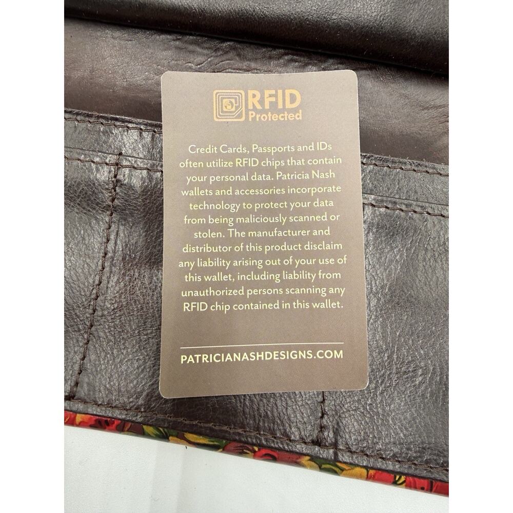 Patricia Nash Loxley Leather RFID Wallet-NWT-Orig. $109.00 - Picture 6 of 7